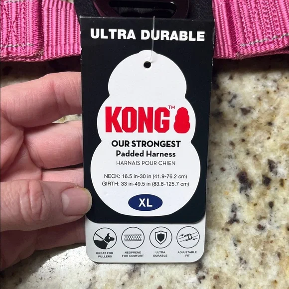 KONG Fuchsia Dog Harness - Picture 3 of 4
